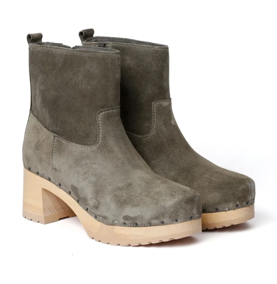 SOFTCLOX Hazel Kaschmir Oliv (Natur)-Frau Stiefeletten