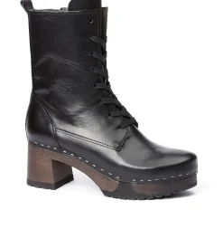 SOFTCLOX Helma Bright Nappa Schwarz (Dunkel)-Frau Stiefeletten