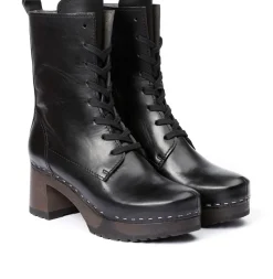 SOFTCLOX Helma Bright Nappa Schwarz (Dunkel)-Frau Stiefeletten