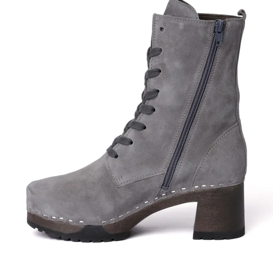 SOFTCLOX Helma Kaschmir Grau (Dunkel)-Frau Stiefeletten