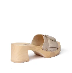 SOFTCLOX Helvetia Kaschmir Taupe (Natur)-Frau Pantoletten