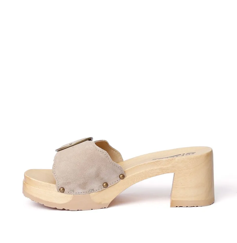 SOFTCLOX Helvetia Kaschmir Taupe (Natur)-Frau Pantoletten