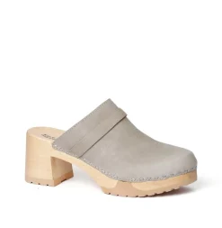 SOFTCLOX Henja Buttero Olivgrau (Natur)-Frau Clogs