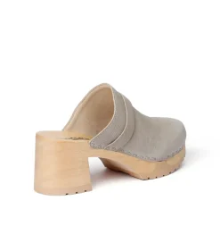 SOFTCLOX Henja Buttero Olivgrau (Natur)-Frau Clogs