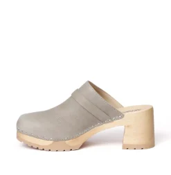 SOFTCLOX Henja Buttero Olivgrau (Natur)-Frau Clogs