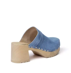 SOFTCLOX Henja Jeanslook Blau (Natur)-Frau Clogs