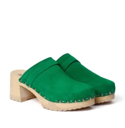SOFTCLOX Henja Kaschmir Fashiongreen (Natur)-Frau Clogs