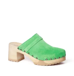SOFTCLOX Henja Kaschmir Green (Natur)-Frau Clogs