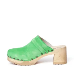 SOFTCLOX Henja Kaschmir Green (Natur)-Frau Clogs
