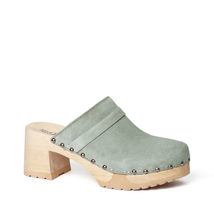 SOFTCLOX Henja Kaschmir Mint (Natur)-Frau Clogs