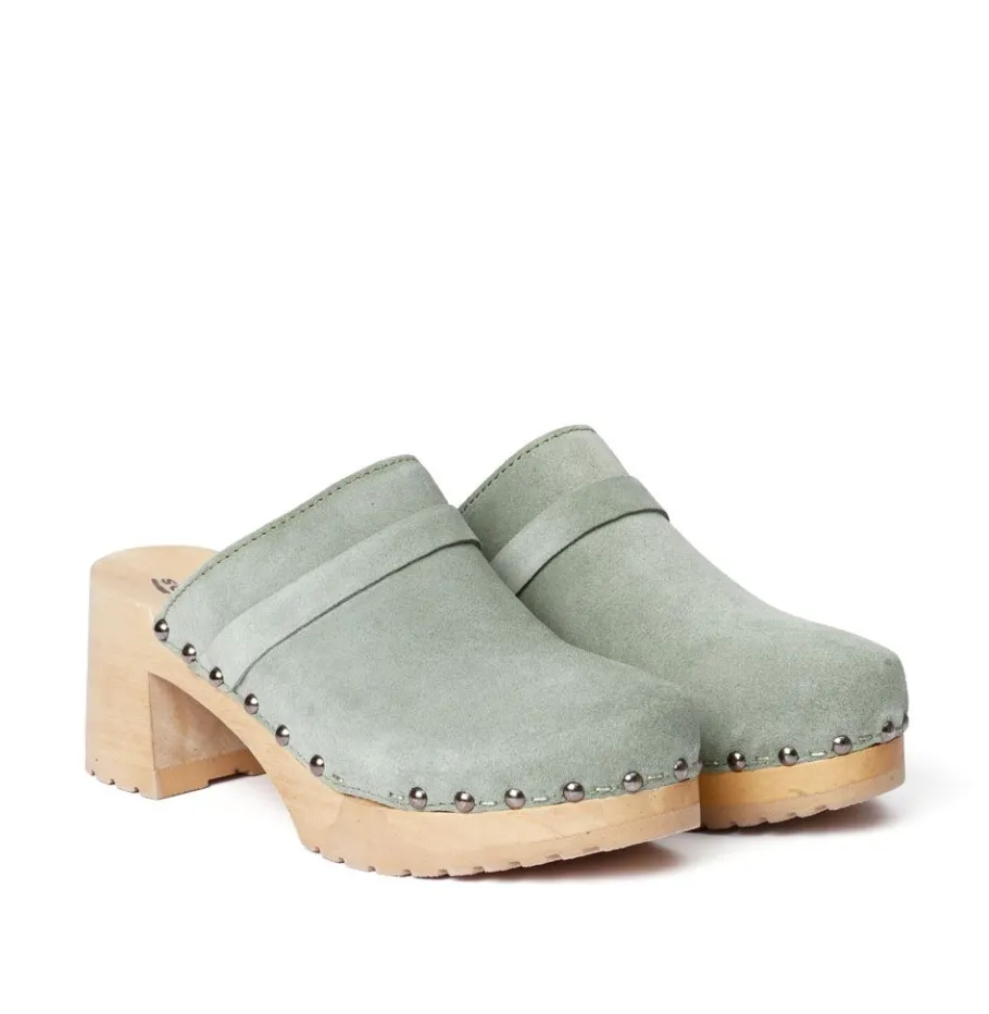 SOFTCLOX Henja Kaschmir Mint (Natur)-Frau Clogs