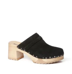 SOFTCLOX Henja Kaschmir Schwarz (Natur)-Frau Clogs