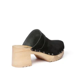 SOFTCLOX Henja Kaschmir Schwarz (Natur)-Frau Clogs