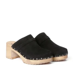SOFTCLOX Henja Kaschmir Schwarz (Natur)-Frau Clogs