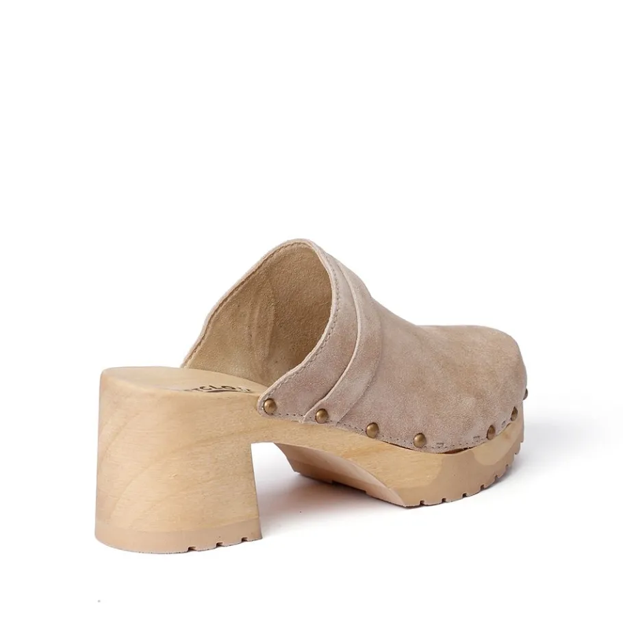 SOFTCLOX Henja Kaschmir Taupe (Natur)-Frau Clogs