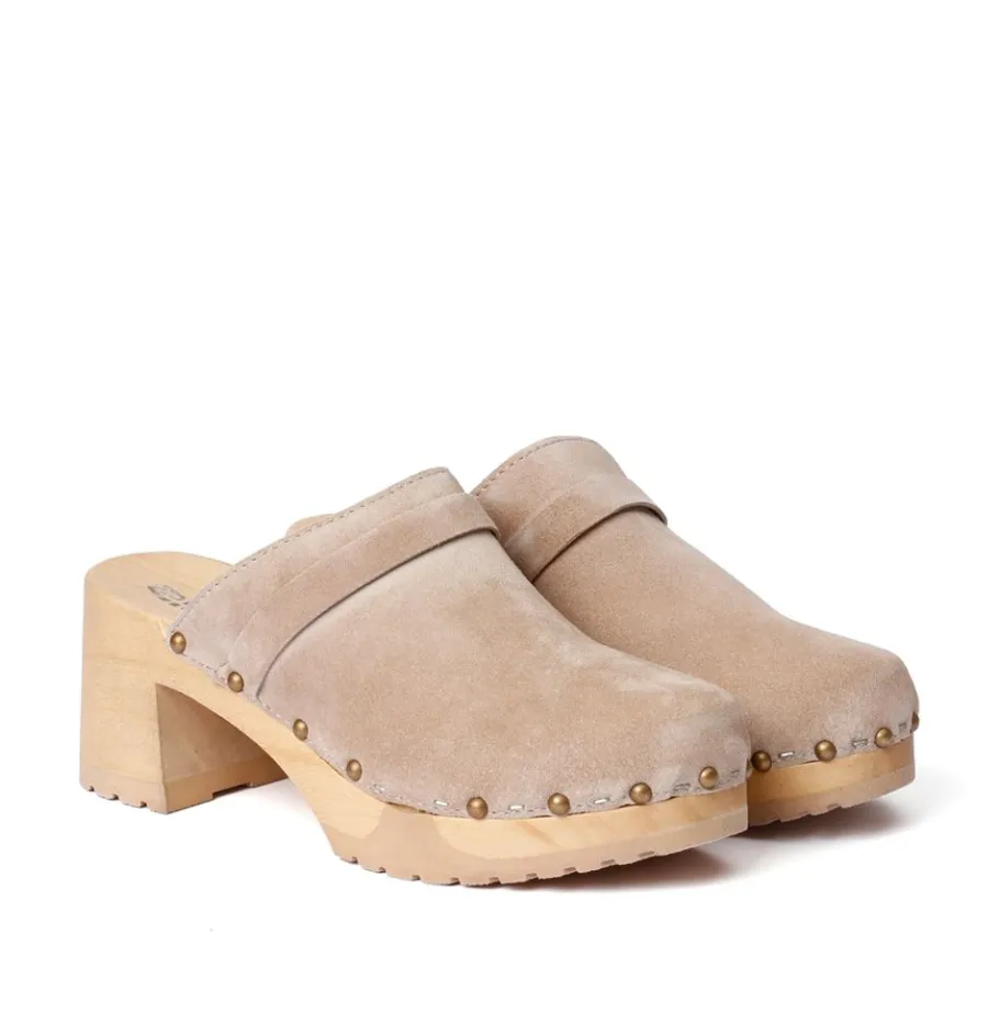 SOFTCLOX Henja Kaschmir Taupe (Natur)-Frau Clogs