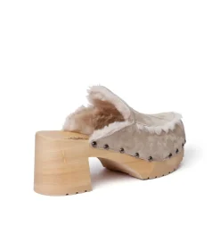 SOFTCLOX Henni Kaschmir/Lf Taupe (Natur)-Frau Clogs