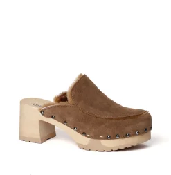 SOFTCLOX Henni Kaschmir/Lf Whiskey (Natur)-Frau Clogs