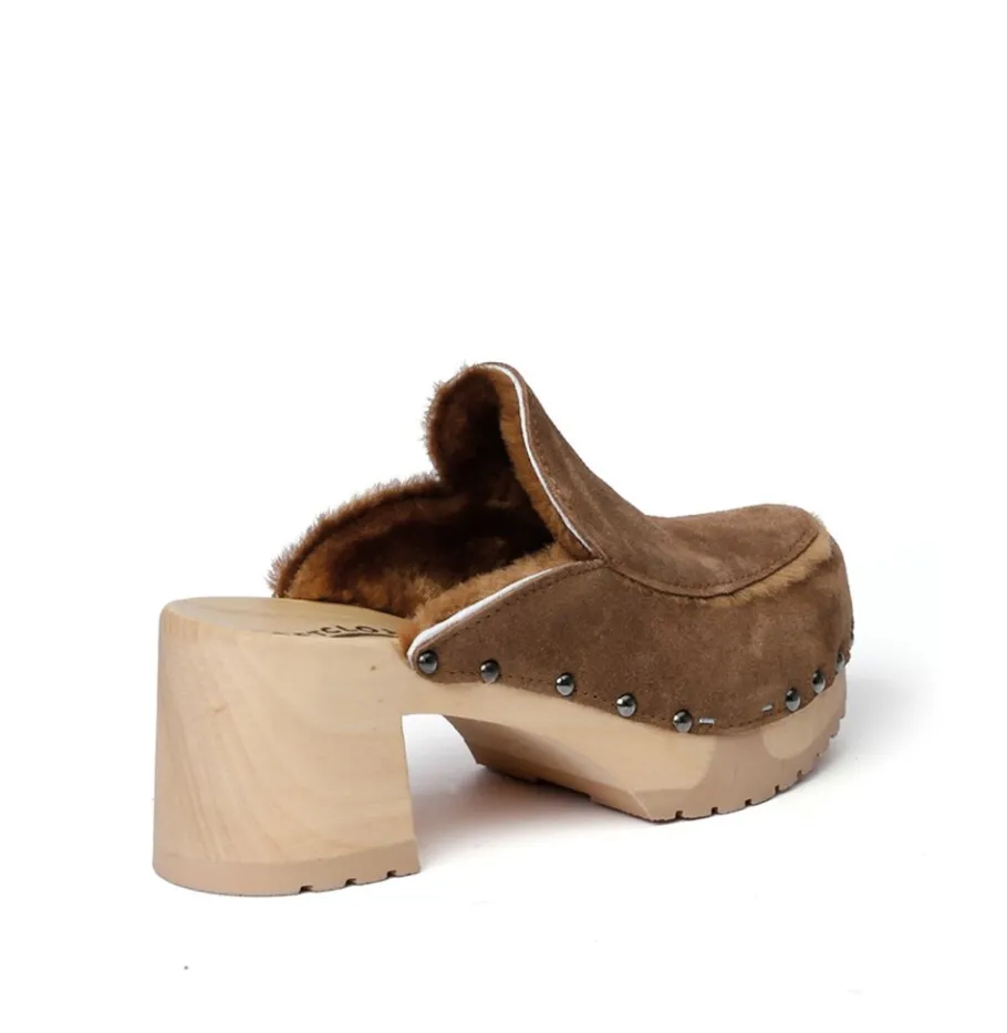 SOFTCLOX Henni Kaschmir/Lf Whiskey (Natur)-Frau Clogs