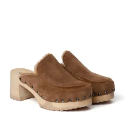 SOFTCLOX Henni Kaschmir/Lf Whiskey (Natur)-Frau Clogs