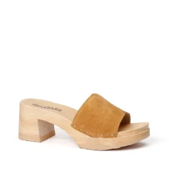 SOFTCLOX Henrietta Kaschmir Caramel (Natur)-Frau Pantoletten