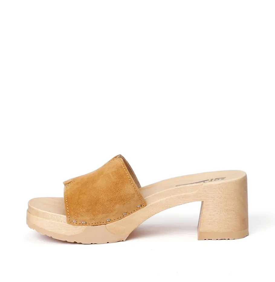 SOFTCLOX Henrietta Kaschmir Caramel (Natur)-Frau Pantoletten