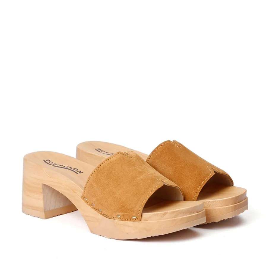 SOFTCLOX Henrietta Kaschmir Caramel (Natur)-Frau Pantoletten