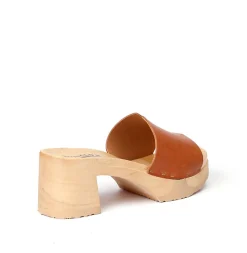 SOFTCLOX Henrietta Softnappa Cognac (Natur)-Frau Pantoletten