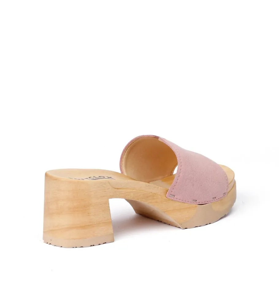 SOFTCLOX Henrietta Vegan Velourseffekt Rose (Natur)-Frau Pantoletten
