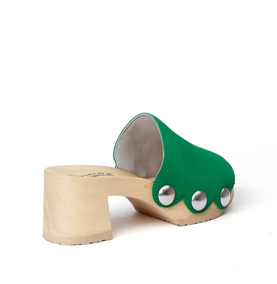 SOFTCLOX Henrike Kaschmir Fashiongreen (Natur)-Frau Pantoletten