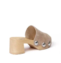 SOFTCLOX Henrike Kaschmir Taupe (Natur)-Frau Pantoletten