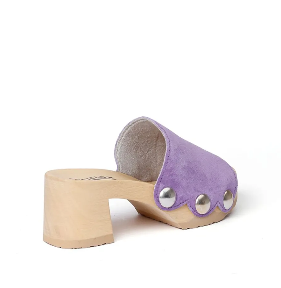 SOFTCLOX Henrike Kaschmir Violett (Natur)-Frau Pantoletten