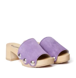 SOFTCLOX Henrike Kaschmir Violett (Natur)-Frau Pantoletten