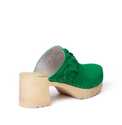 SOFTCLOX Hermine Kaschmir Fashiongreen (Natur)-Frau Clogs