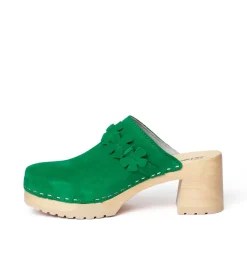 SOFTCLOX Hermine Kaschmir Fashiongreen (Natur)-Frau Clogs