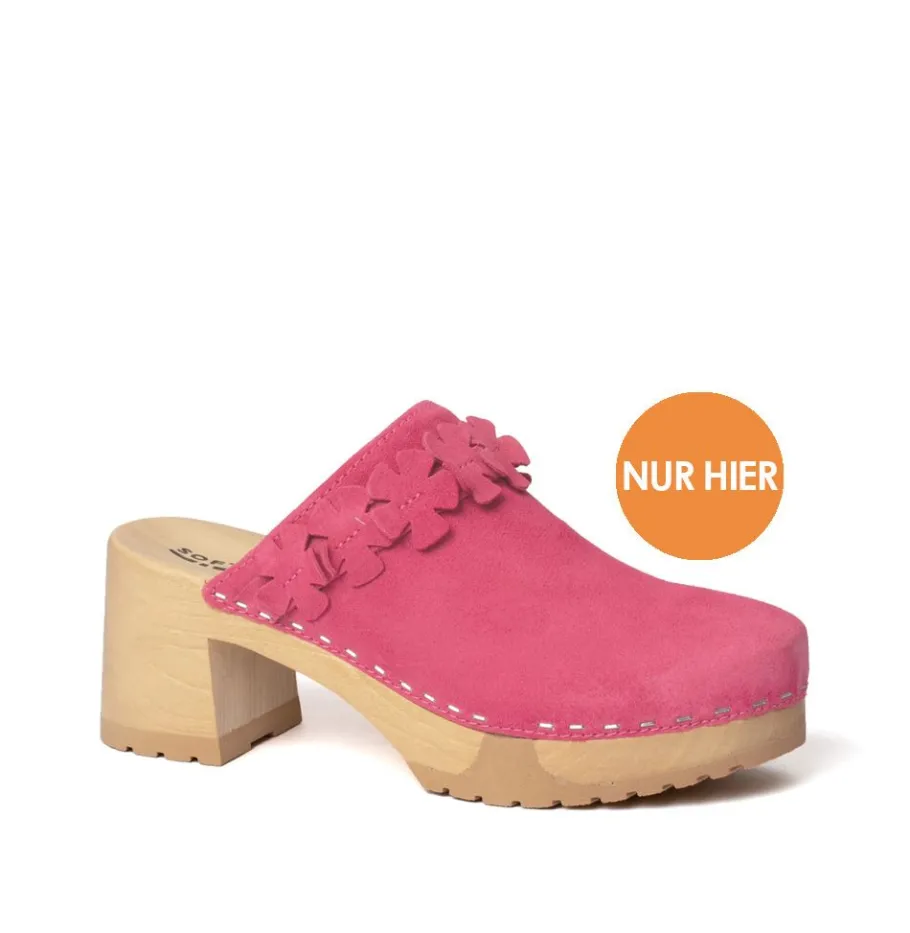 SOFTCLOX Hermine Kaschmir Pink Kiss (Natur)-Frau Clogs