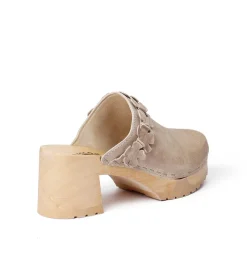 SOFTCLOX Hermine Kaschmir Taupe (Natur)-Frau Clogs