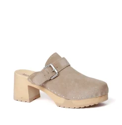 SOFTCLOX Hilaria Kaschmir Taupe (Natur)-Frau Clogs
