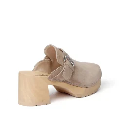 SOFTCLOX Hilaria Kaschmir Taupe (Natur)-Frau Clogs