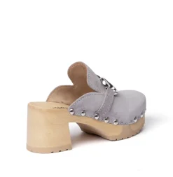 SOFTCLOX Hira Kaschmir Grau (Natur)-Frau Clogs