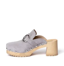 SOFTCLOX Hira Kaschmir Grau (Natur)-Frau Clogs