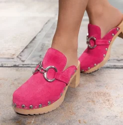 SOFTCLOX Hira Kaschmir Pink Kiss (Natur)-Frau Clogs