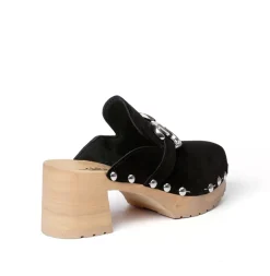 SOFTCLOX Hira Kaschmir Schwarz (Natur)-Frau Clogs