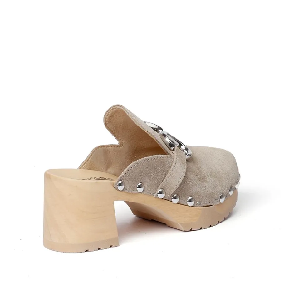 SOFTCLOX Hira Kaschmir Taupe (Natur)-Frau Clogs