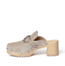 SOFTCLOX Hira Kaschmir Taupe (Natur)-Frau Clogs