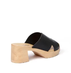 SOFTCLOX Holly Softnappa Schwarz (Natur)-Frau Pantoletten