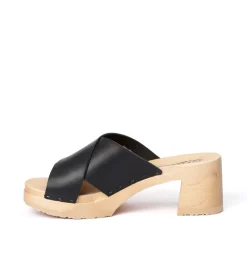 SOFTCLOX Holly Softnappa Schwarz (Natur)-Frau Pantoletten