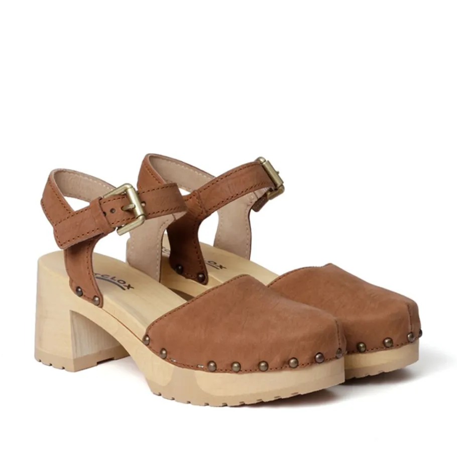 SOFTCLOX Hope Nature Nappa Cognac (Natur)-Frau Sandaletten