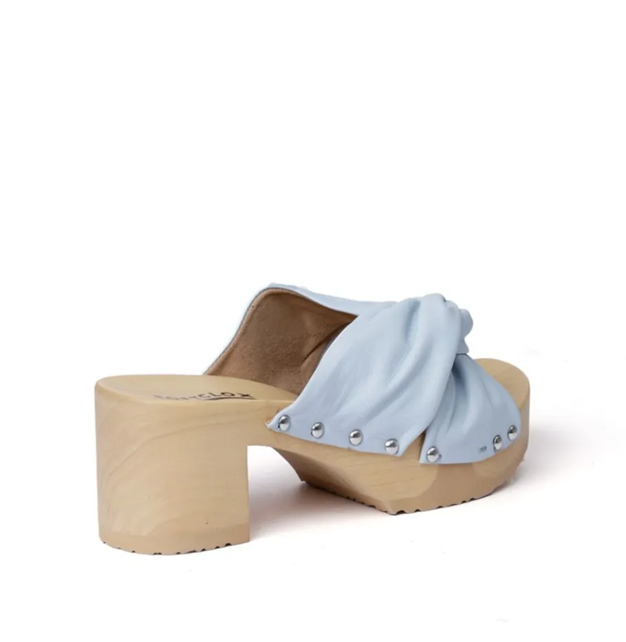 SOFTCLOX Hortensia Nappa Powder Blue (Natur)-Frau Pantoletten