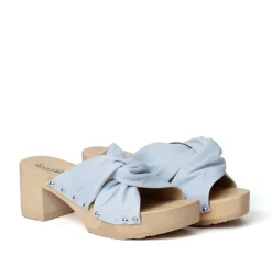 SOFTCLOX Hortensia Nappa Powder Blue (Natur)-Frau Pantoletten